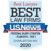 Best Lawyers | Best Law Firms | U.S. News & World Report | Personal Injury Litigation - Plaintiffs - Tier 1 | Charleston | 2020